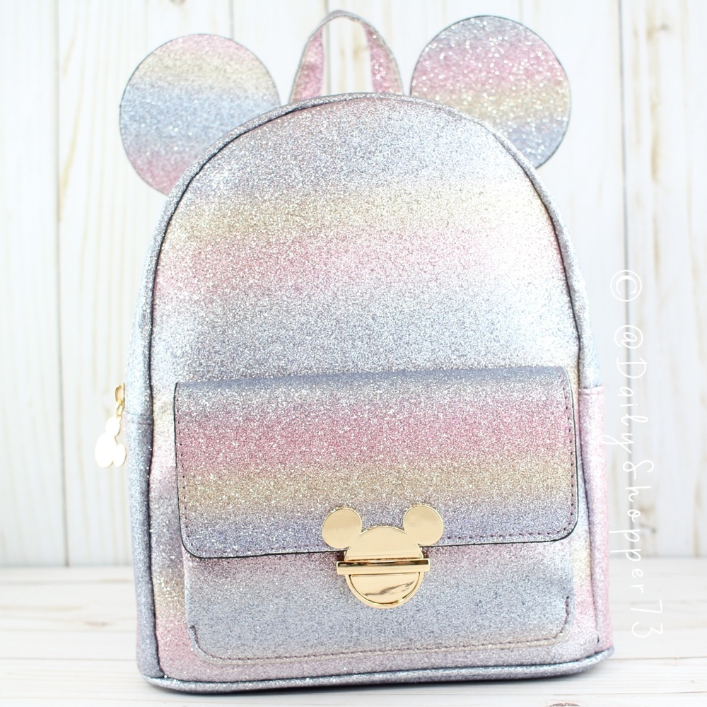*Restocked* Rainbow Glitter Mickey Mouse Backpack - Picture 2 of 7
